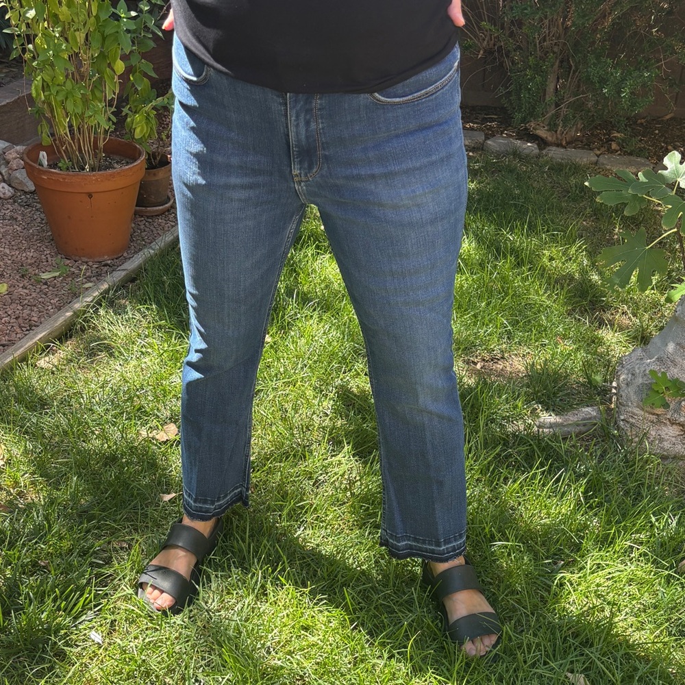 Wrangler High Rise Kick Flare Jeans Size 8